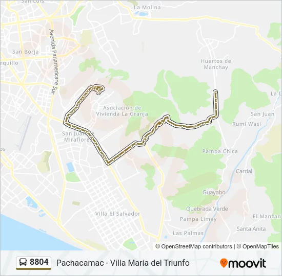 8804 Bus Line Map