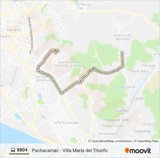 8804 Bus Line Map