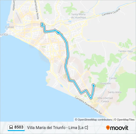 8503 Bus Line Map