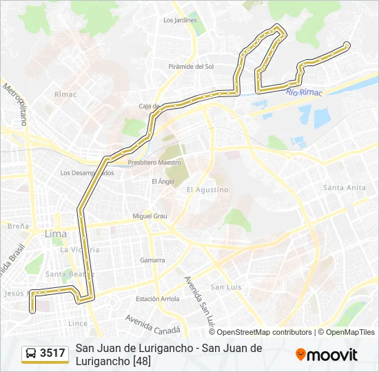 3517 Bus Line Map