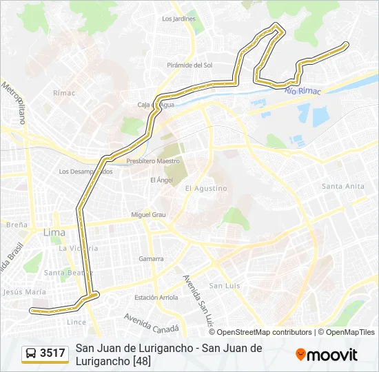 3517 Bus Line Map