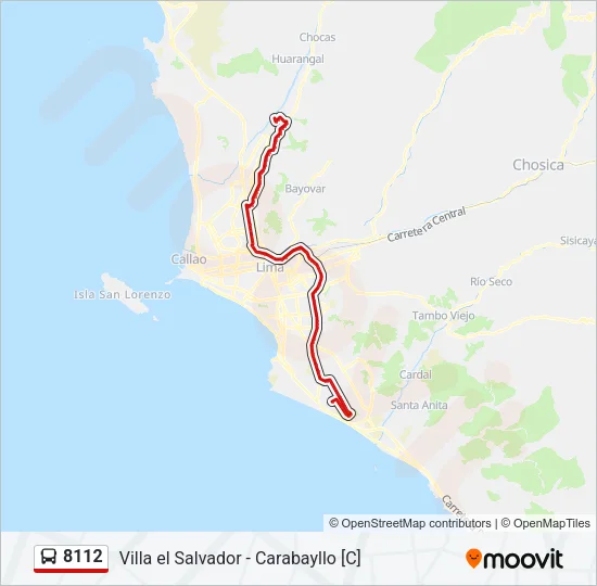 8112 Bus Line Map