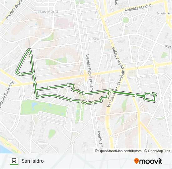 EXPRESO 2 Bus Line Map