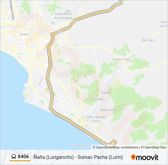 8406 Bus Line Map