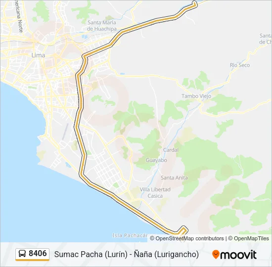 8406 Bus Line Map