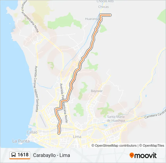 1618 Bus Line Map