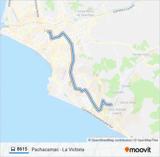 8615 Bus Line Map