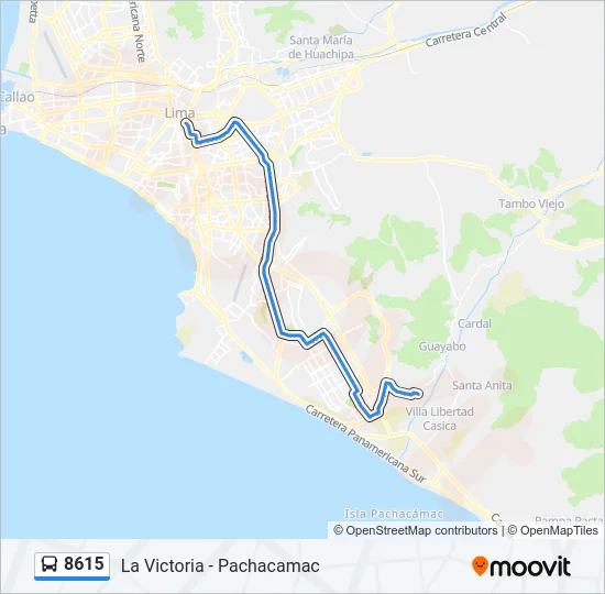 8615 Bus Line Map