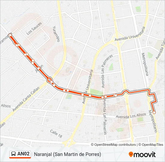 AN02 Bus Line Map