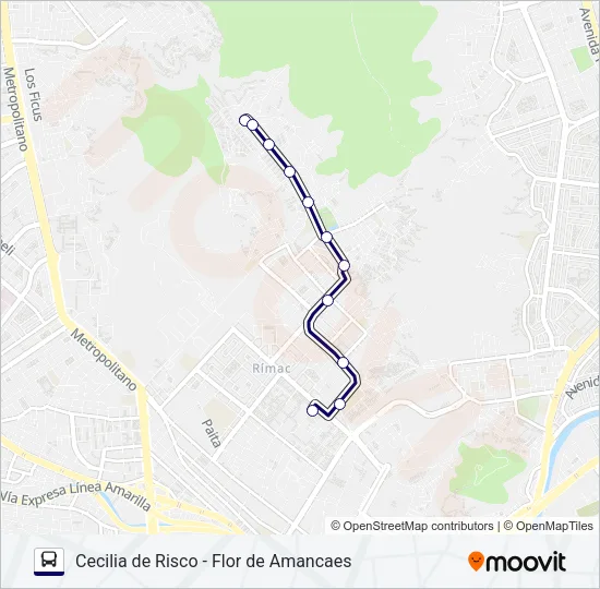 COLE BUS PRADO Bus Line Map