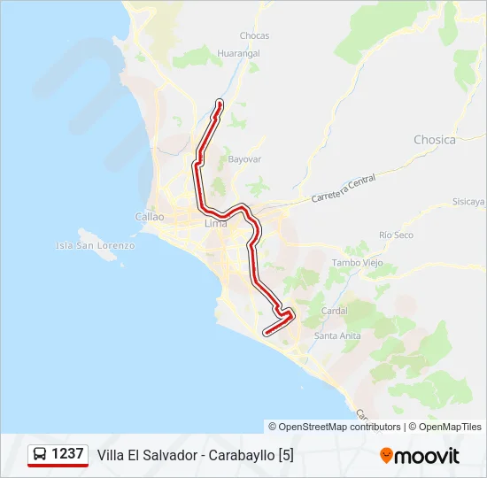 1237 Bus Line Map