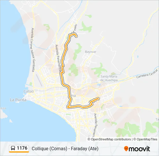 1176 Bus Line Map