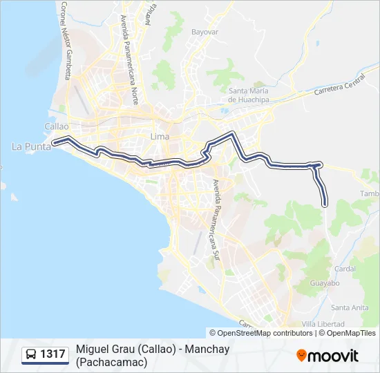 1317 Bus Line Map