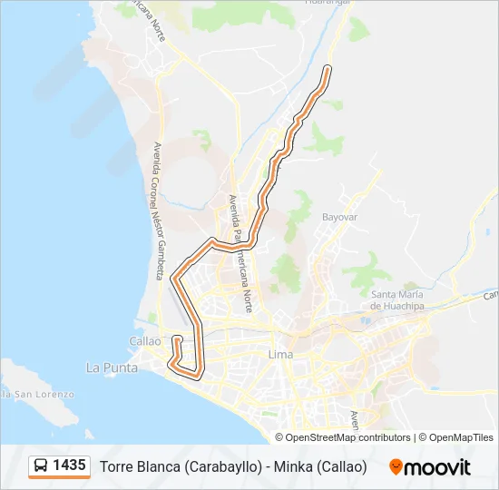 1435 Bus Line Map