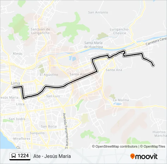 1224 Bus Line Map