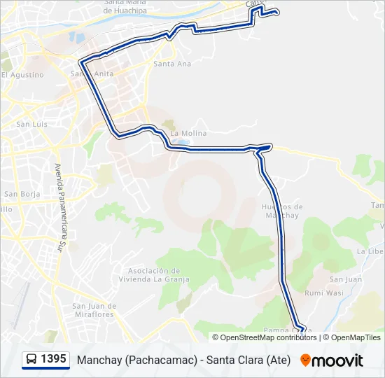 1395 Bus Line Map