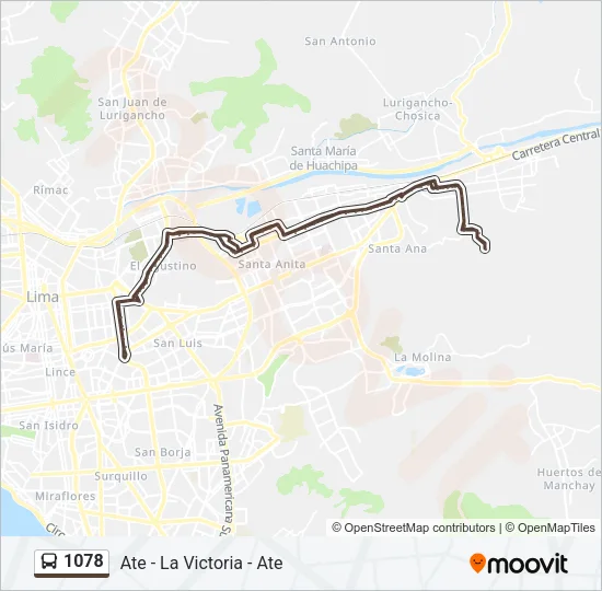 1078 Bus Line Map