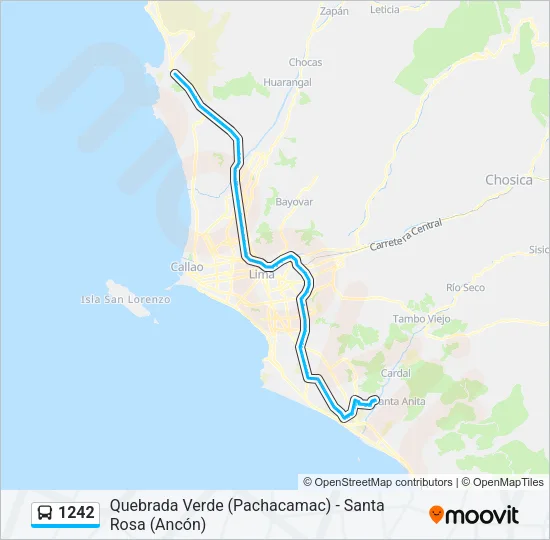 1242 Bus Line Map