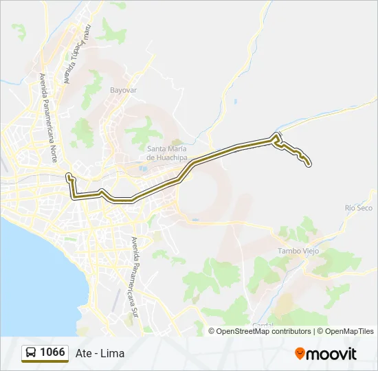 1066 Bus Line Map