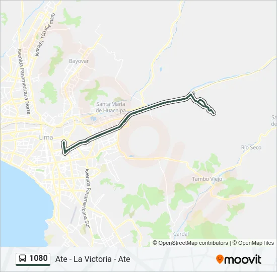 1080 Bus Line Map