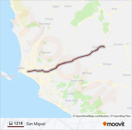1218 Bus Line Map