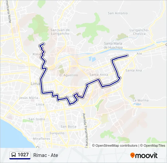 1027 Bus Line Map