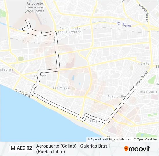 AED 02 Bus Line Map