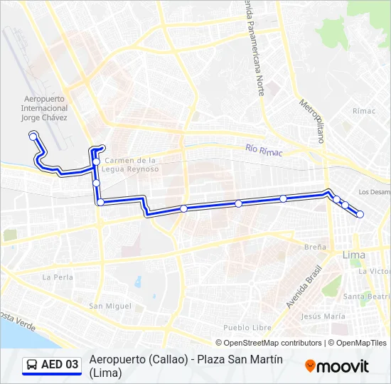 AED 03 Bus Line Map