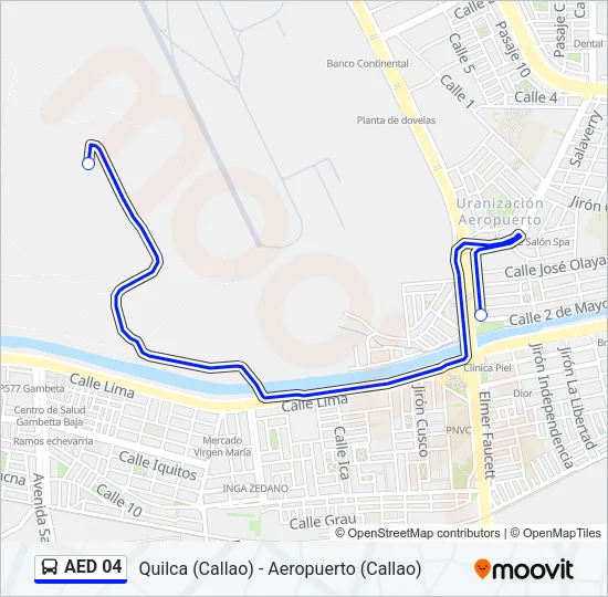 AED 04 Bus Line Map