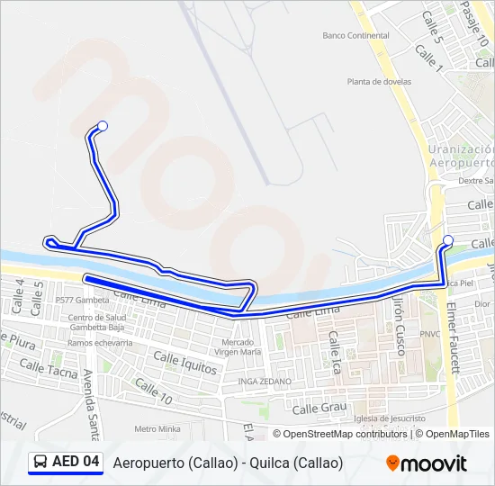 AED 04 Bus Line Map