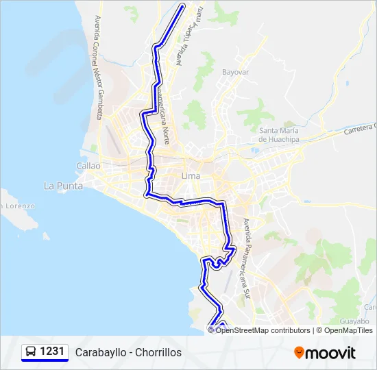 1231 Bus Line Map