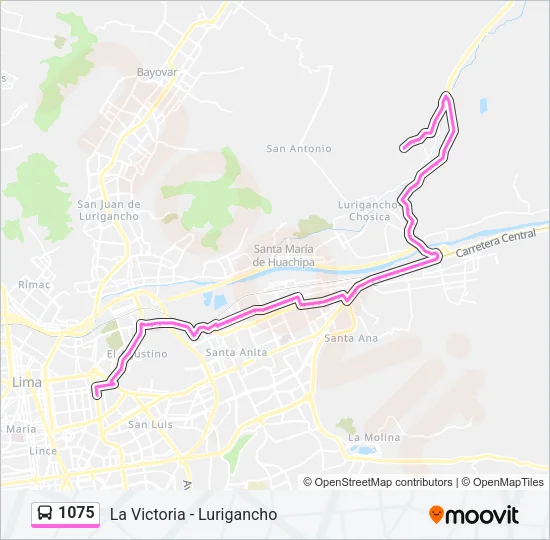 1075 Bus Line Map