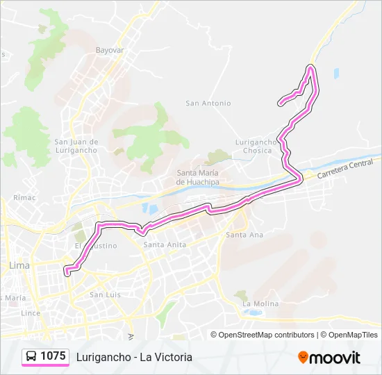 1075 Bus Line Map