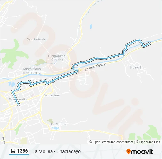 1356 Bus Line Map