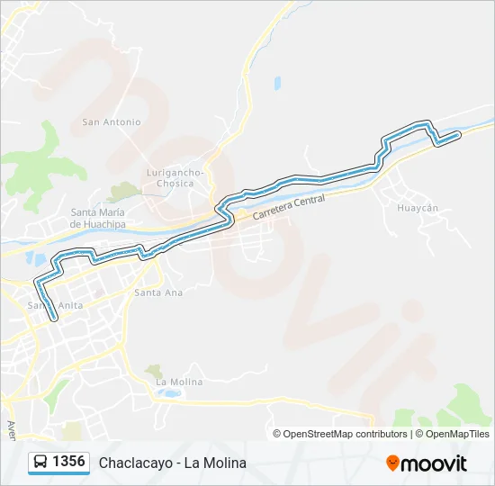 1356 Bus Line Map