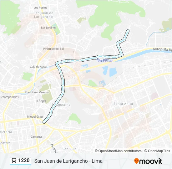 1220 Bus Line Map