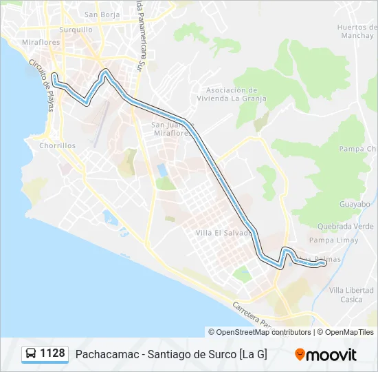 1128 Bus Line Map