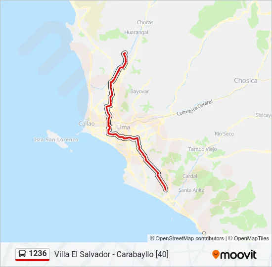 1236 Bus Line Map
