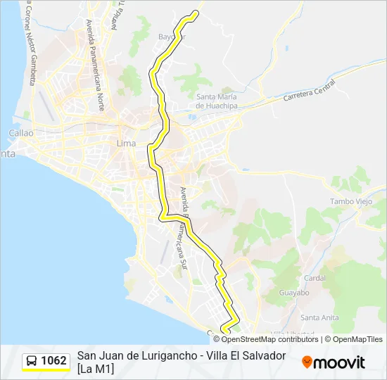 1062 Bus Line Map
