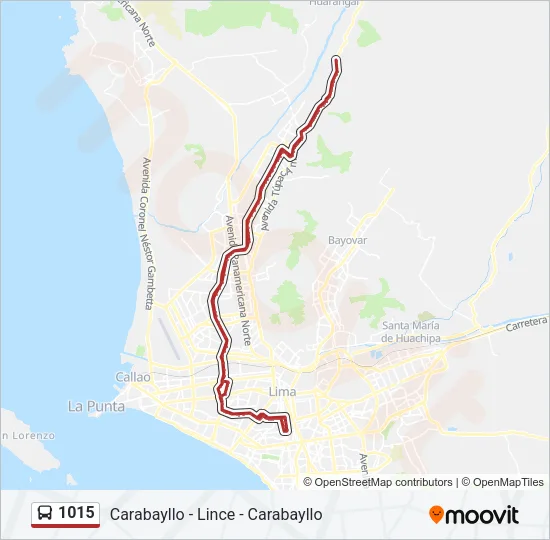 1015 Bus Line Map