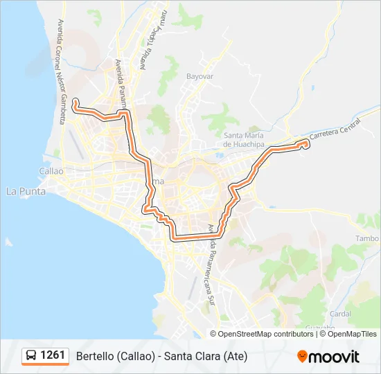1261 Bus Line Map