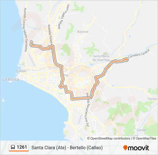 1261 Bus Line Map