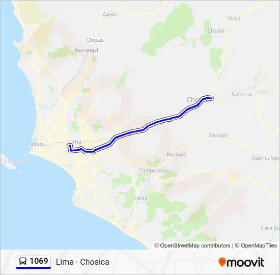 1069 Bus Line Map