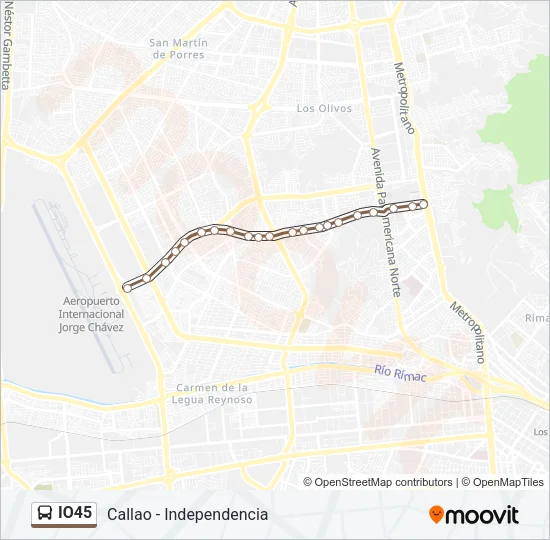 IO45 Bus Line Map