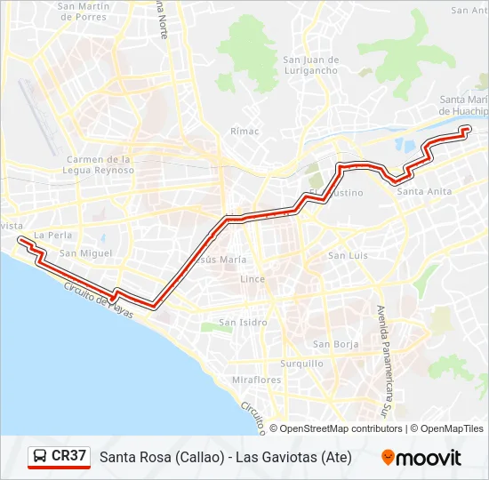 CR37 Bus Line Map