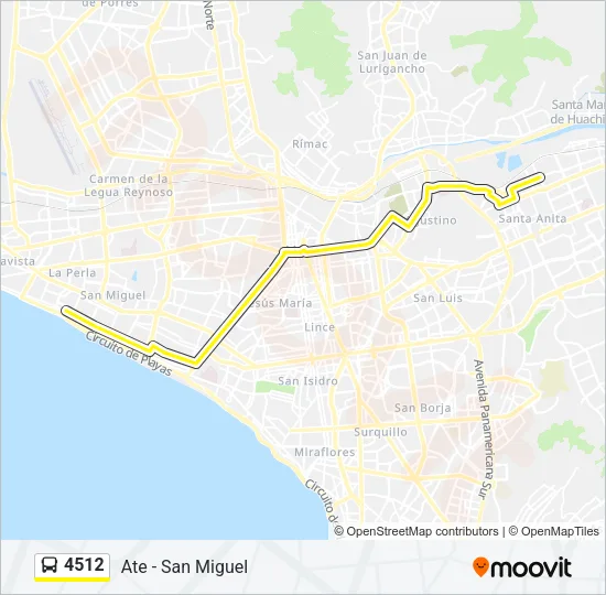 4512 Bus Line Map