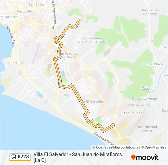 8723 Bus Line Map
