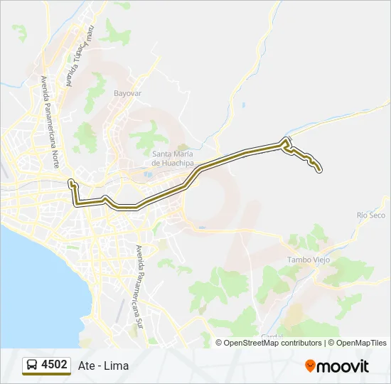 4502 Bus Line Map