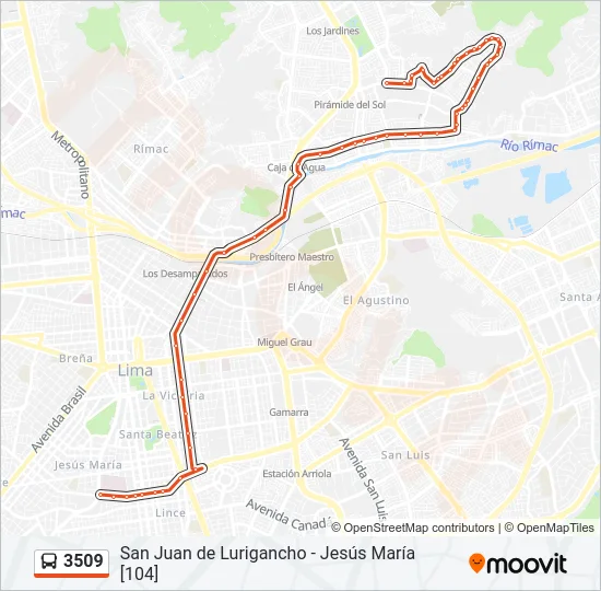 3509 Bus Line Map