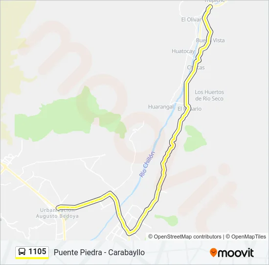 1105 Bus Line Map